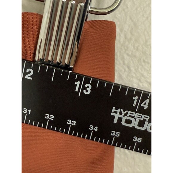 ATHLETA Run With It Printed 3.5” Shorts WOMENS XXS Micro Cheetah Rust Orange UT - Picture 12 of 15